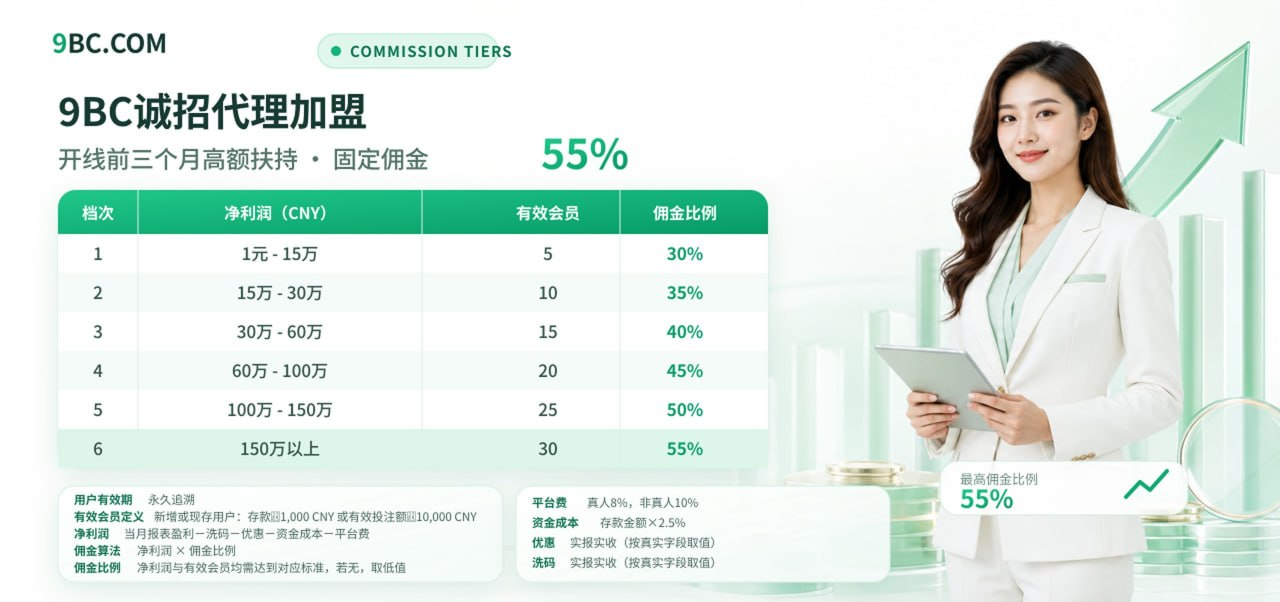 9BC佣金档位政策